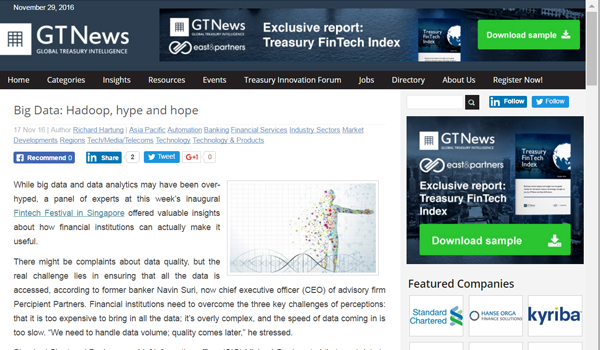 Big Data: Hadoop, Hype and Hope | GT News | 17 Nov’16